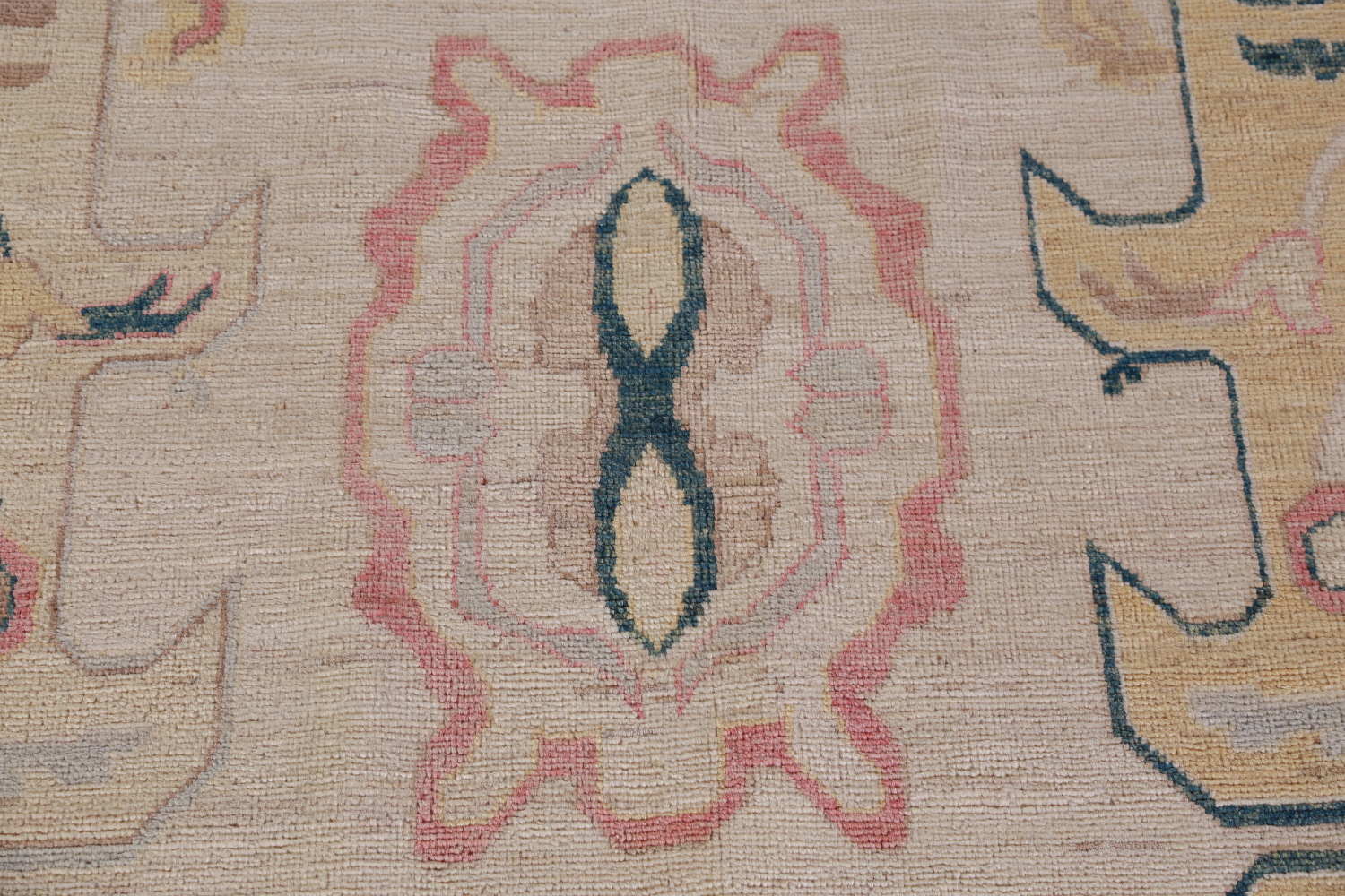 Vegetable Dye Oushak Turkish Large Rug 10x14