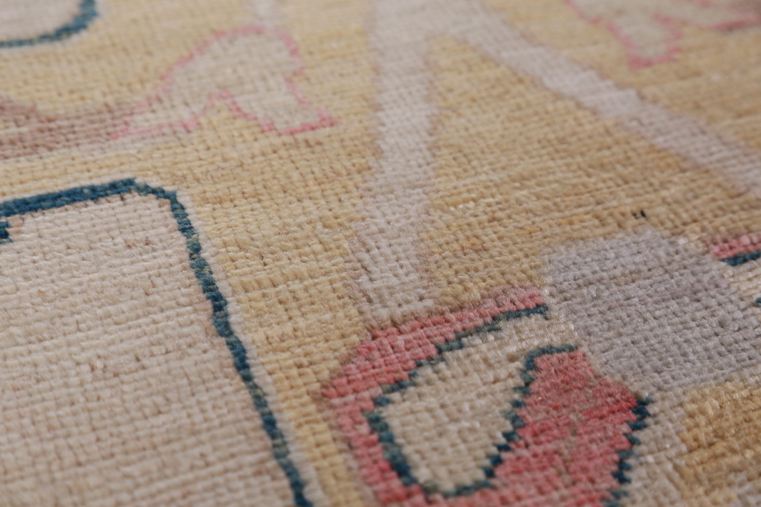 Vegetable Dye Oushak Turkish Large Rug 10x14