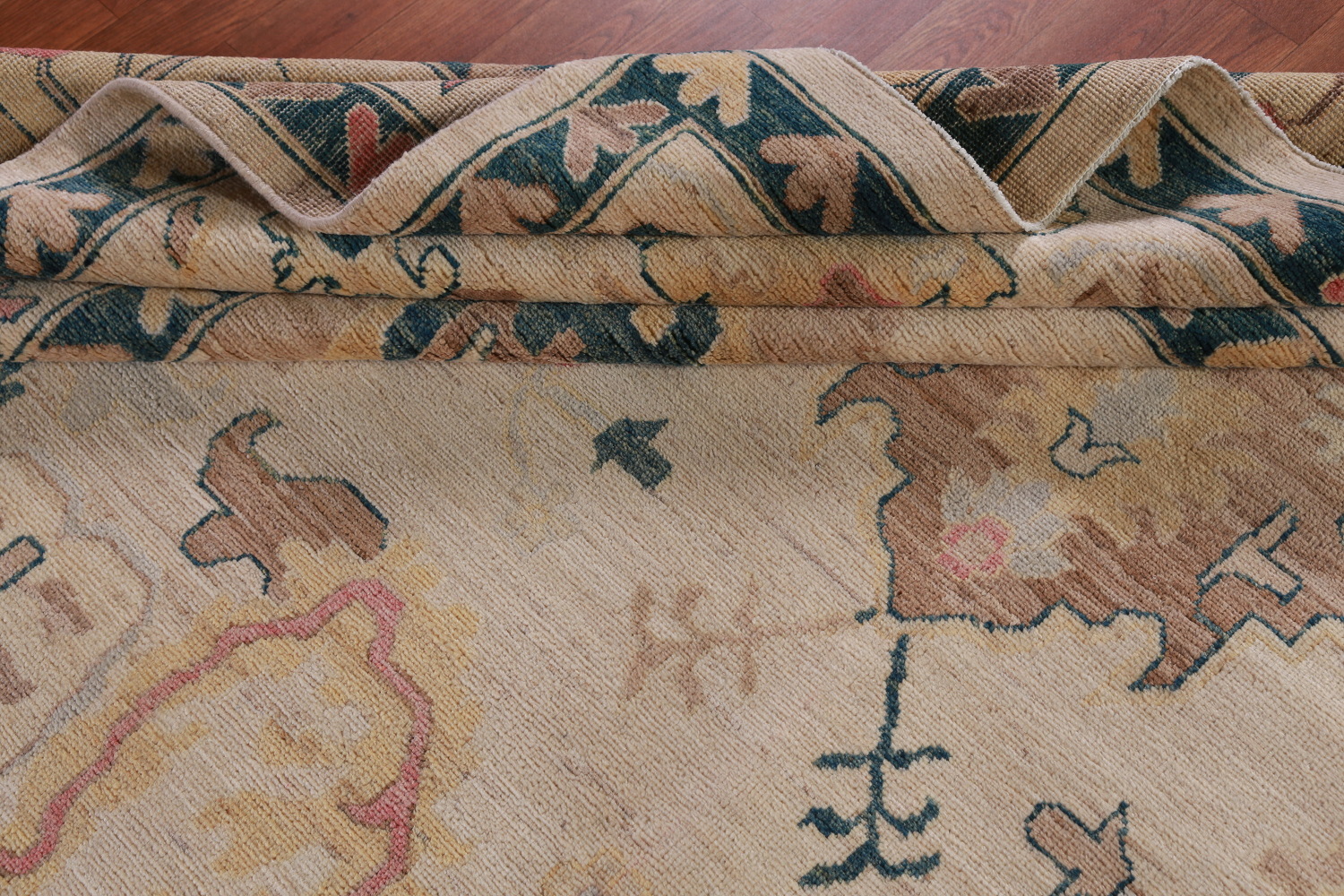 Vegetable Dye Oushak Turkish Large Rug 10x14