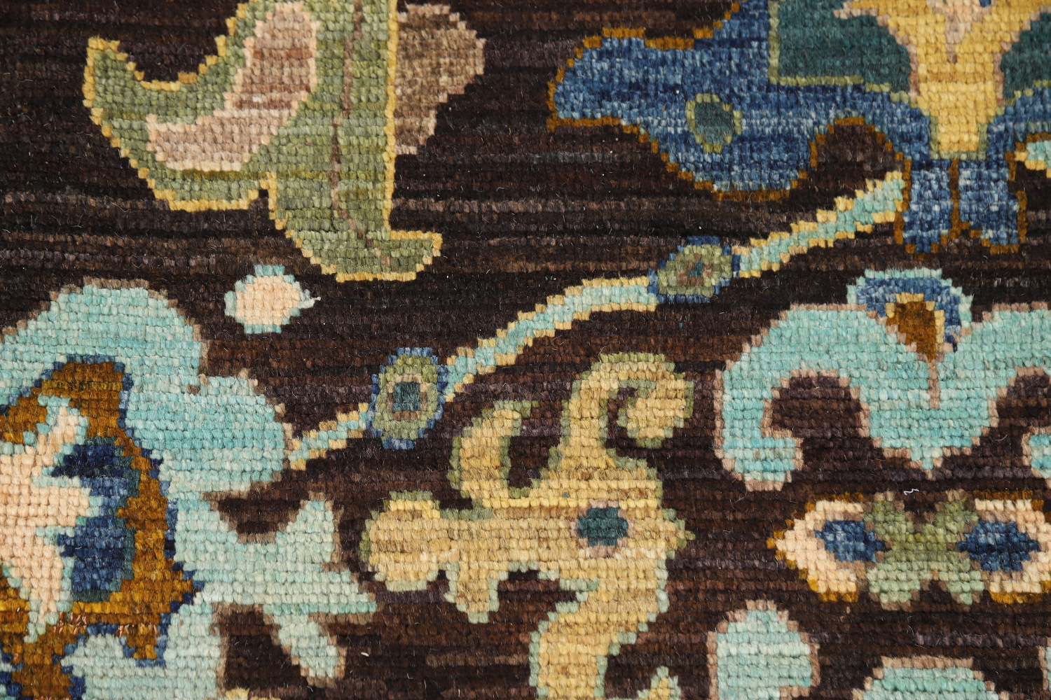Vegetable Dye Brown Oushak Turkish Area Rug 8x10