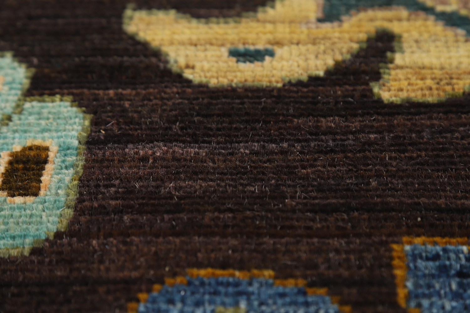 Vegetable Dye Brown Oushak Turkish Area Rug 8x10