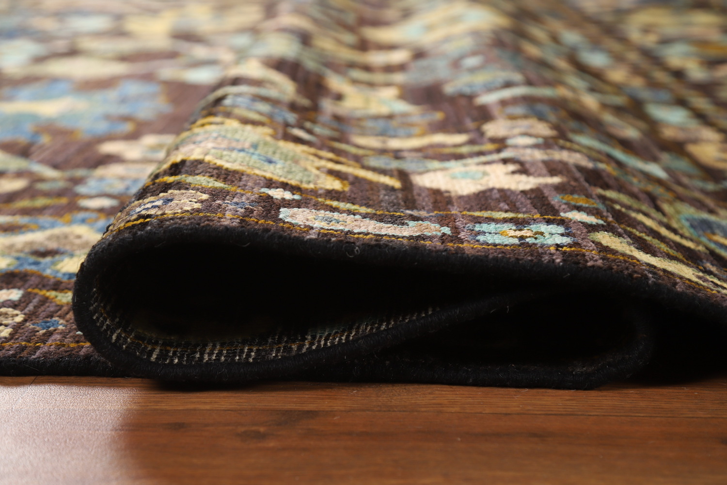 Vegetable Dye Brown Oushak Turkish Area Rug 8x10