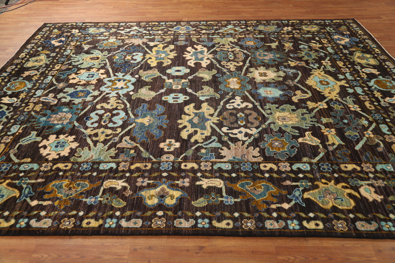 Vegetable Dye Brown Oushak Turkish Area Rug 8x10