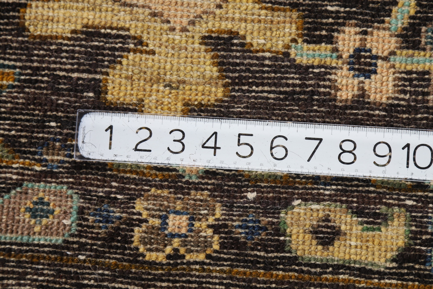 Vegetable Dye Brown Oushak Turkish Area Rug 8x10