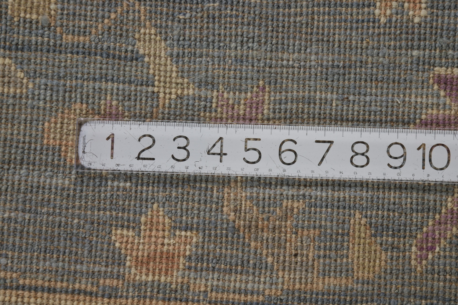 Vegetable Dye Blue Oushak Turkish Area Rug 9x12