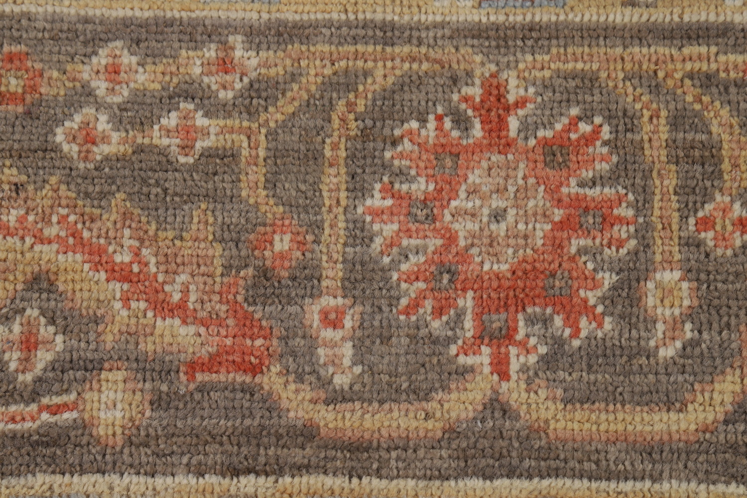 Vegetable Dye Orange Oushak Turkish Area Rug 9x13