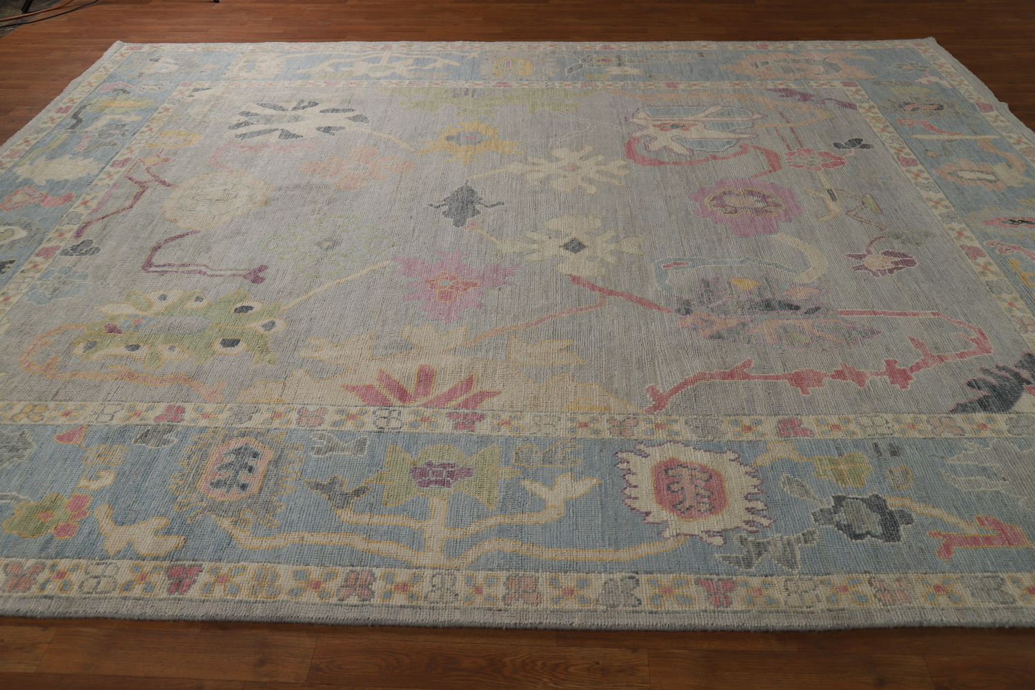 Vegetable Dye Oushak Turkish Area Rug 9x12