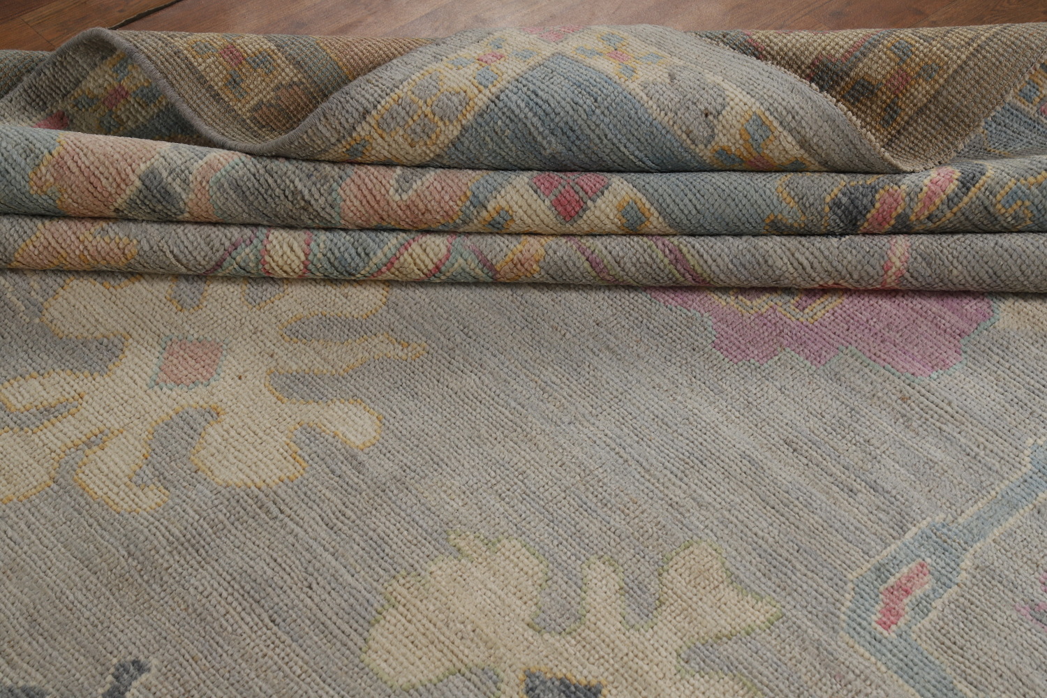 Vegetable Dye Oushak Turkish Area Rug 9x12