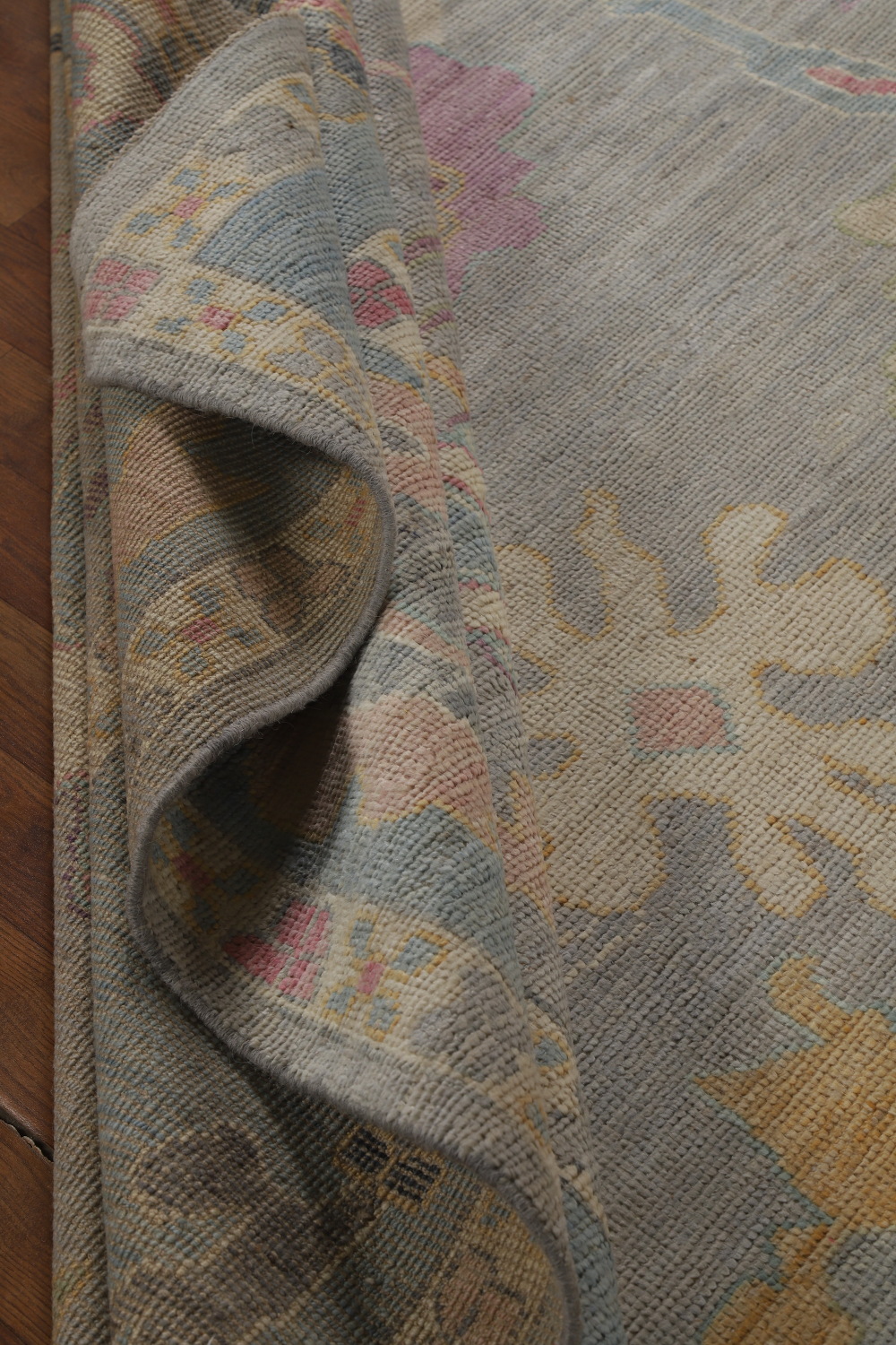 Vegetable Dye Oushak Turkish Area Rug 9x12