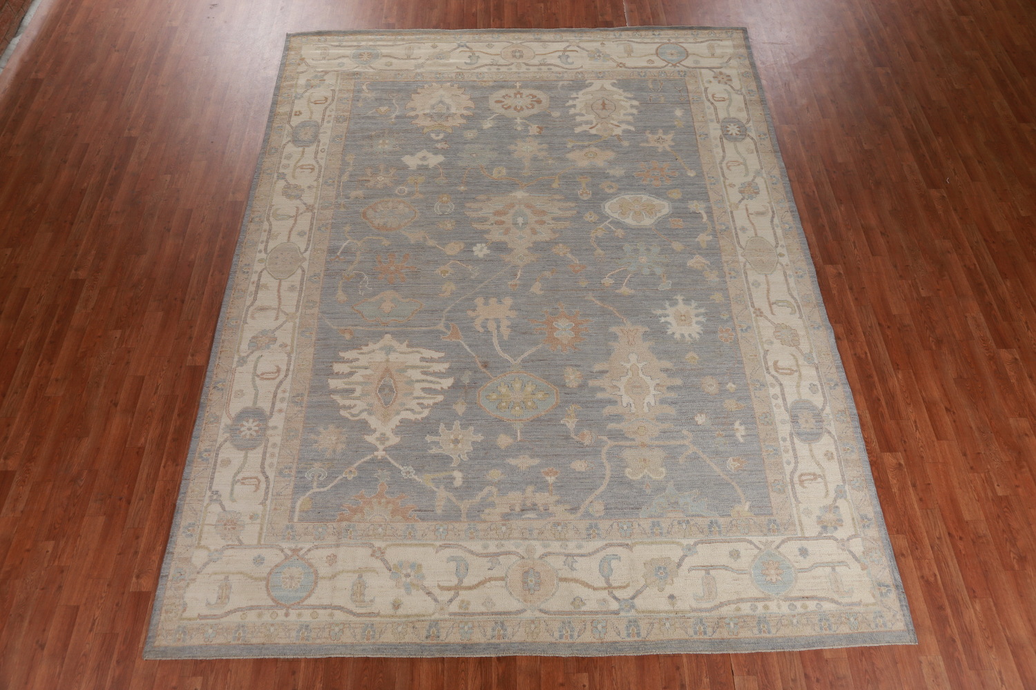Vegetable Dye Oushak Turkish Area Rug 9x12