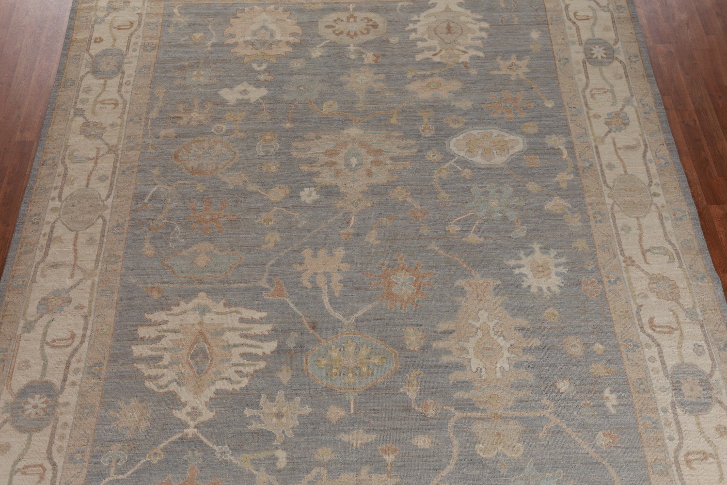 Vegetable Dye Oushak Turkish Area Rug 9x12