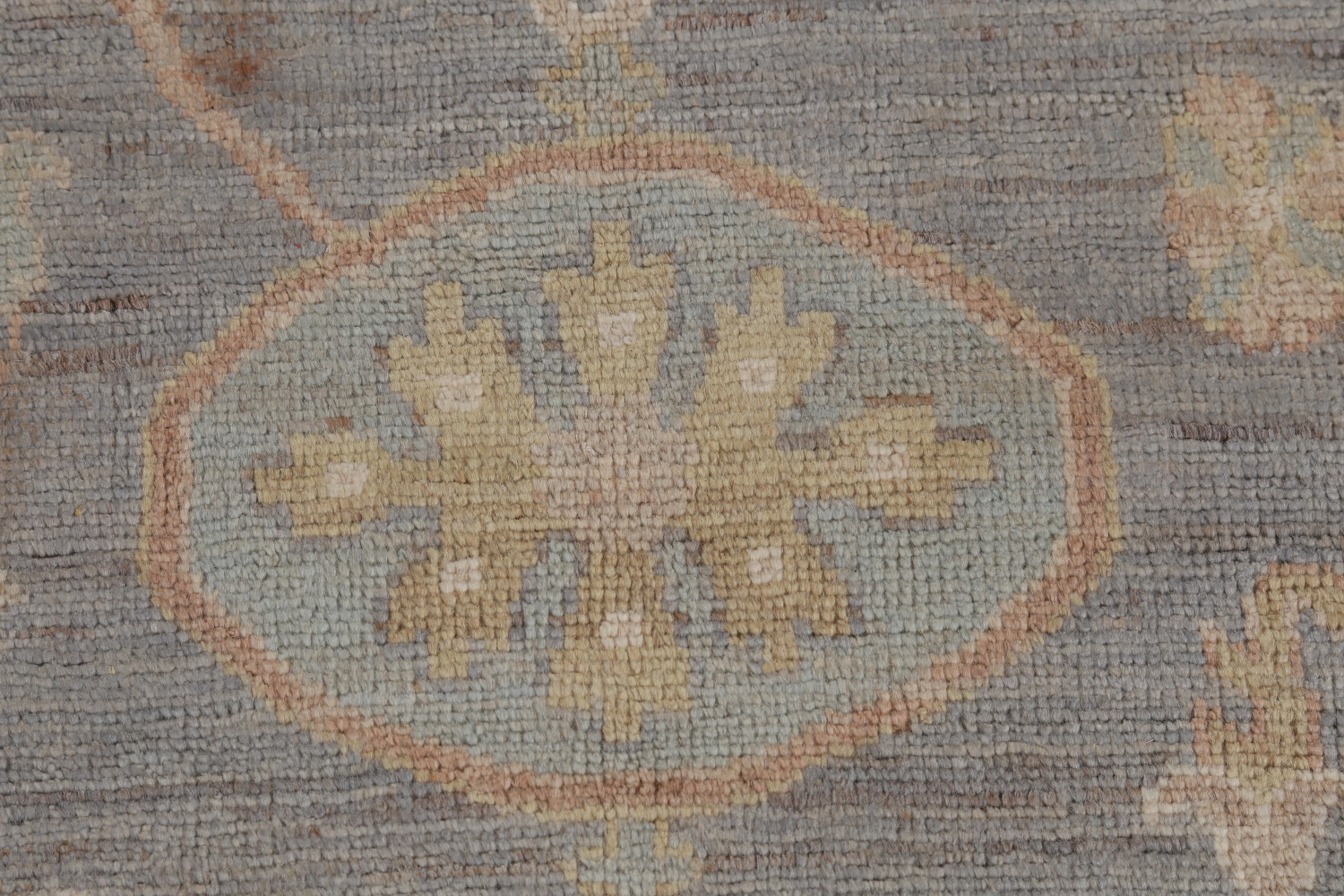 Vegetable Dye Oushak Turkish Area Rug 9x12