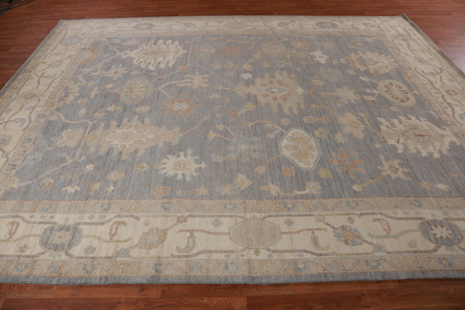 Vegetable Dye Oushak Turkish Area Rug 9x12