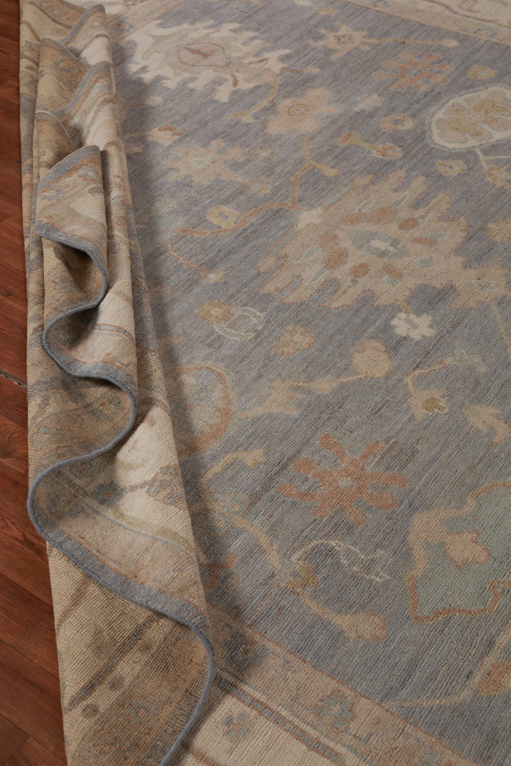 Vegetable Dye Oushak Turkish Area Rug 9x12