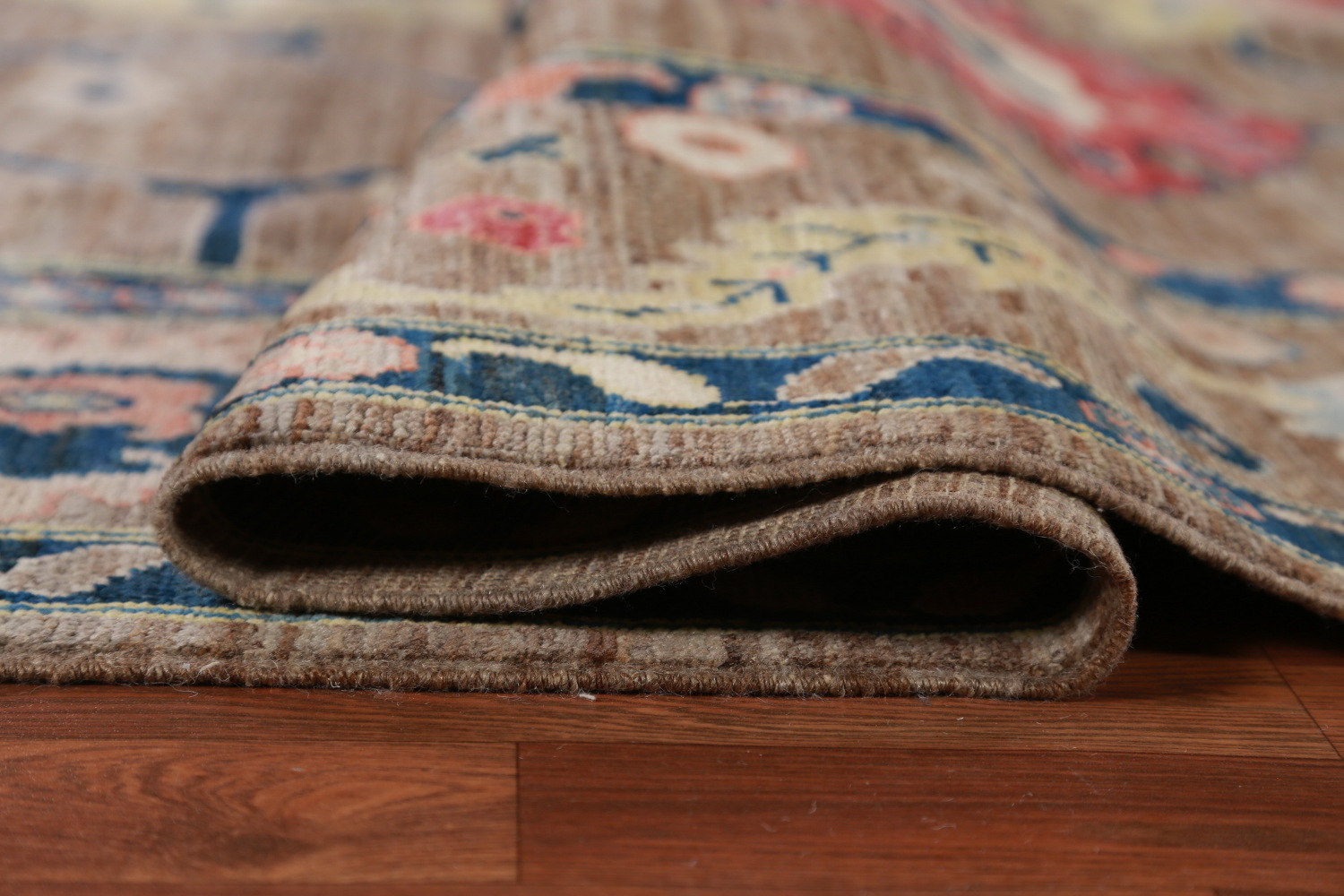 Vegetable Dye Brown Oushak Turkish Area Rug 9x12