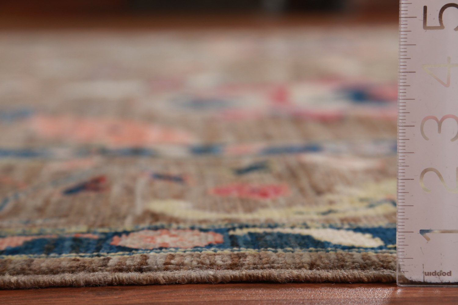 Vegetable Dye Brown Oushak Turkish Area Rug 9x12