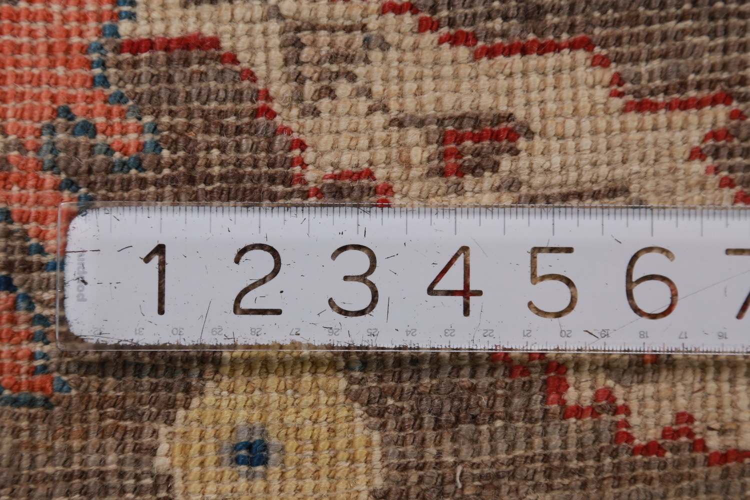 Vegetable Dye Brown Oushak Turkish Area Rug 9x12