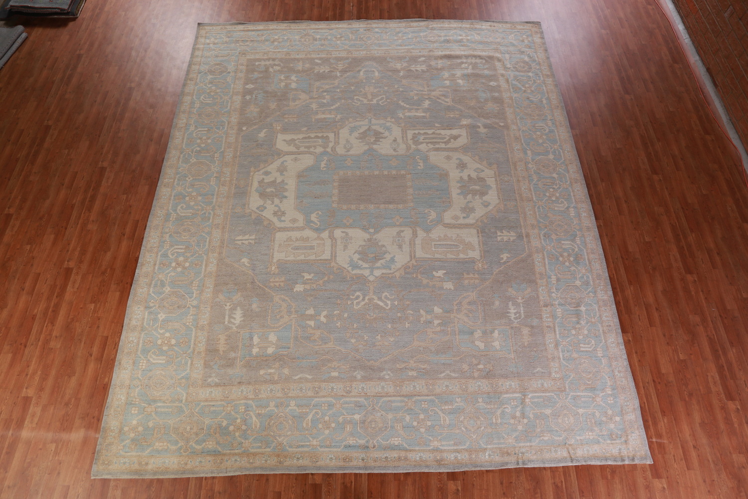 Vegetable Dye Oushak Turkish Large Rug 12x15