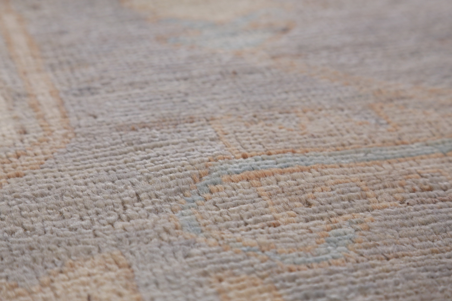 Vegetable Dye Oushak Turkish Large Rug 12x15