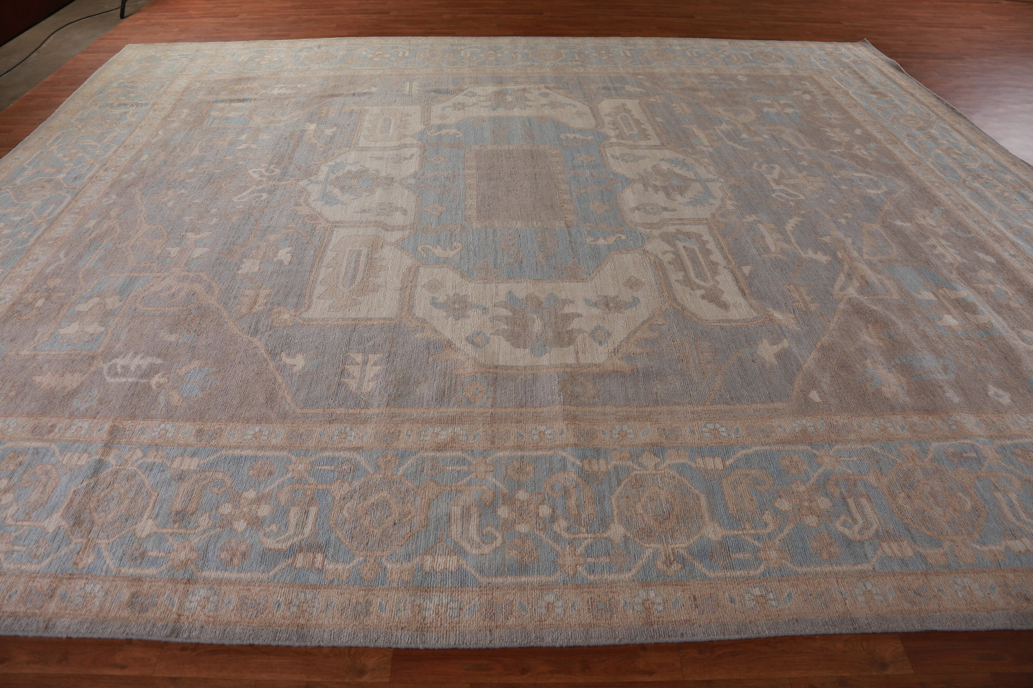 Vegetable Dye Oushak Turkish Large Rug 12x15