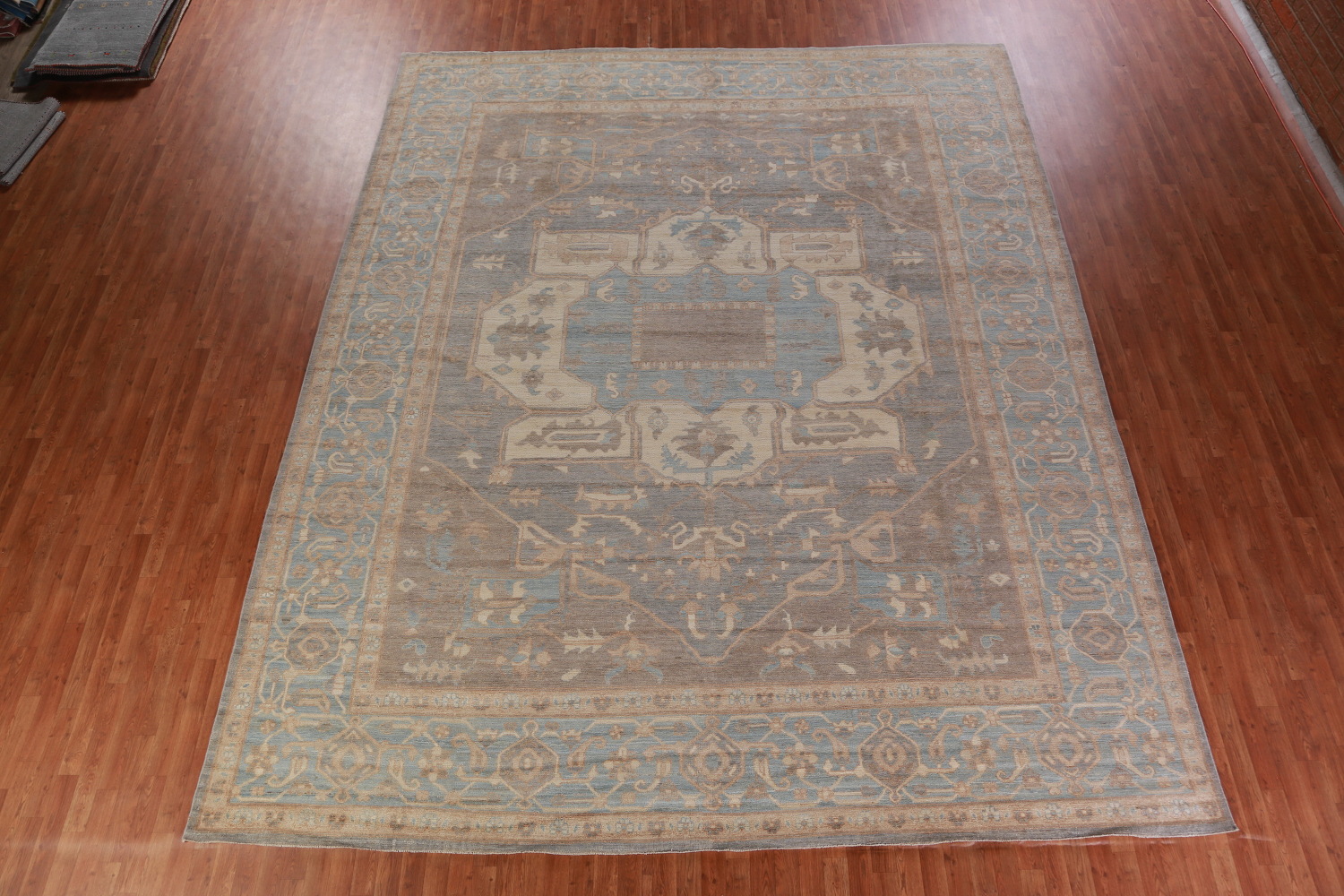 Vegetable Dye Oushak Turkish Large Rug 12x15