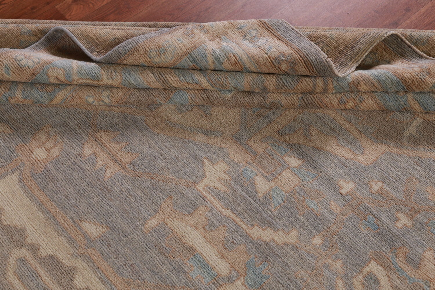 Vegetable Dye Oushak Turkish Large Rug 12x15