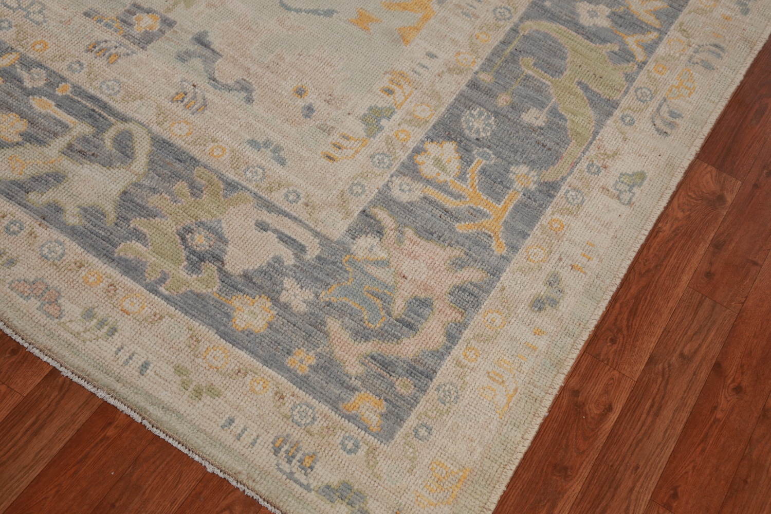 Vegetable Dye Oushak Turkish Area Rug 9x12
