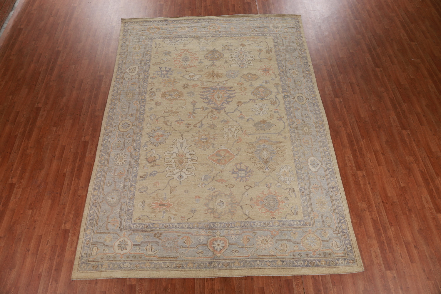 Vegetable Dye Oushak Turkish Area Rug 8x12