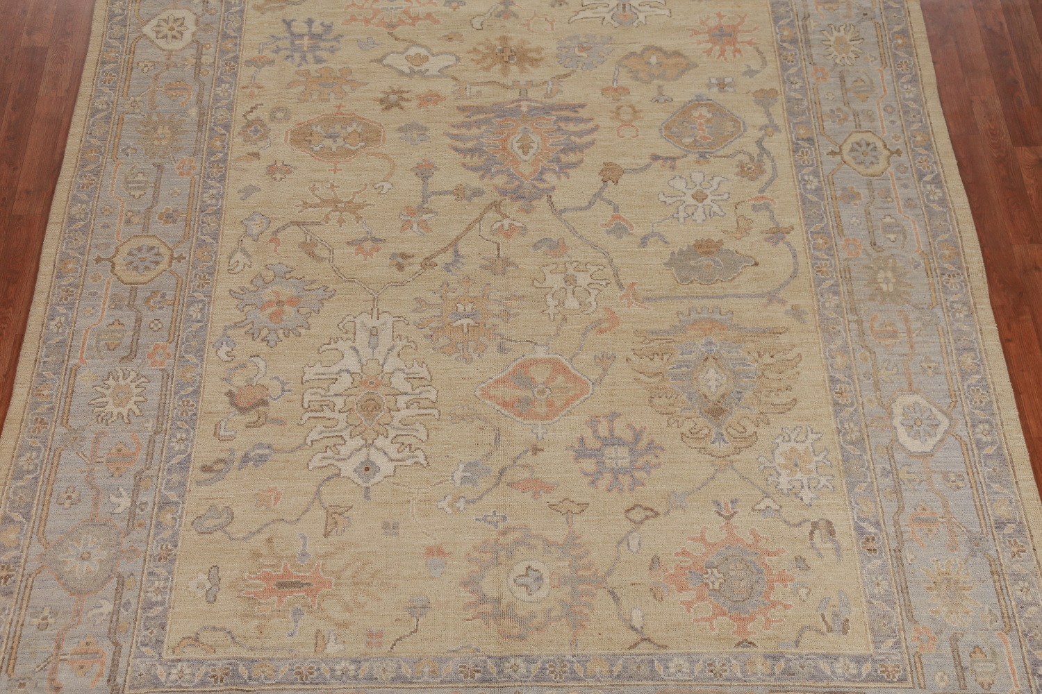 Vegetable Dye Oushak Turkish Area Rug 8x12