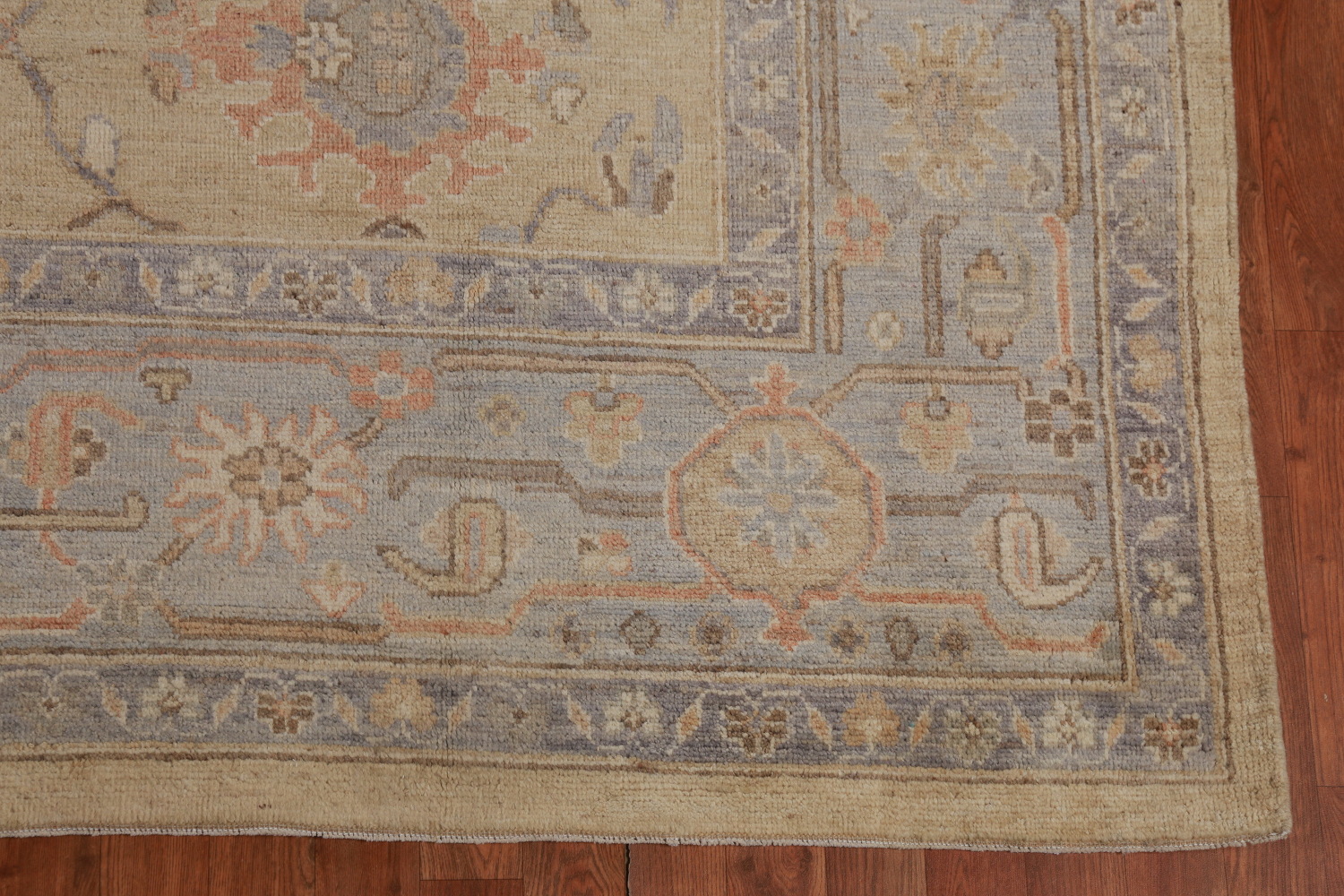 Vegetable Dye Oushak Turkish Area Rug 8x12