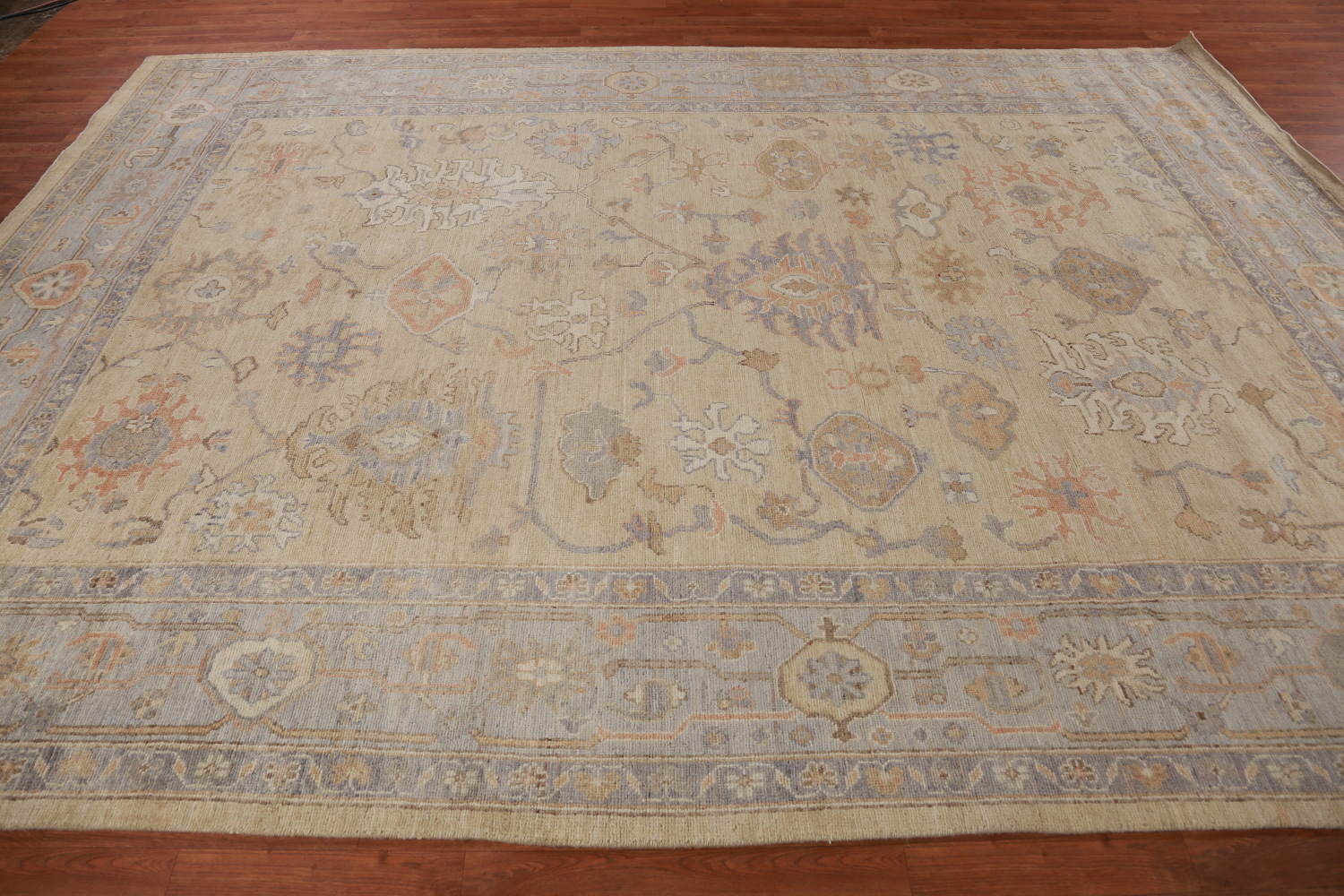Vegetable Dye Oushak Turkish Area Rug 8x12