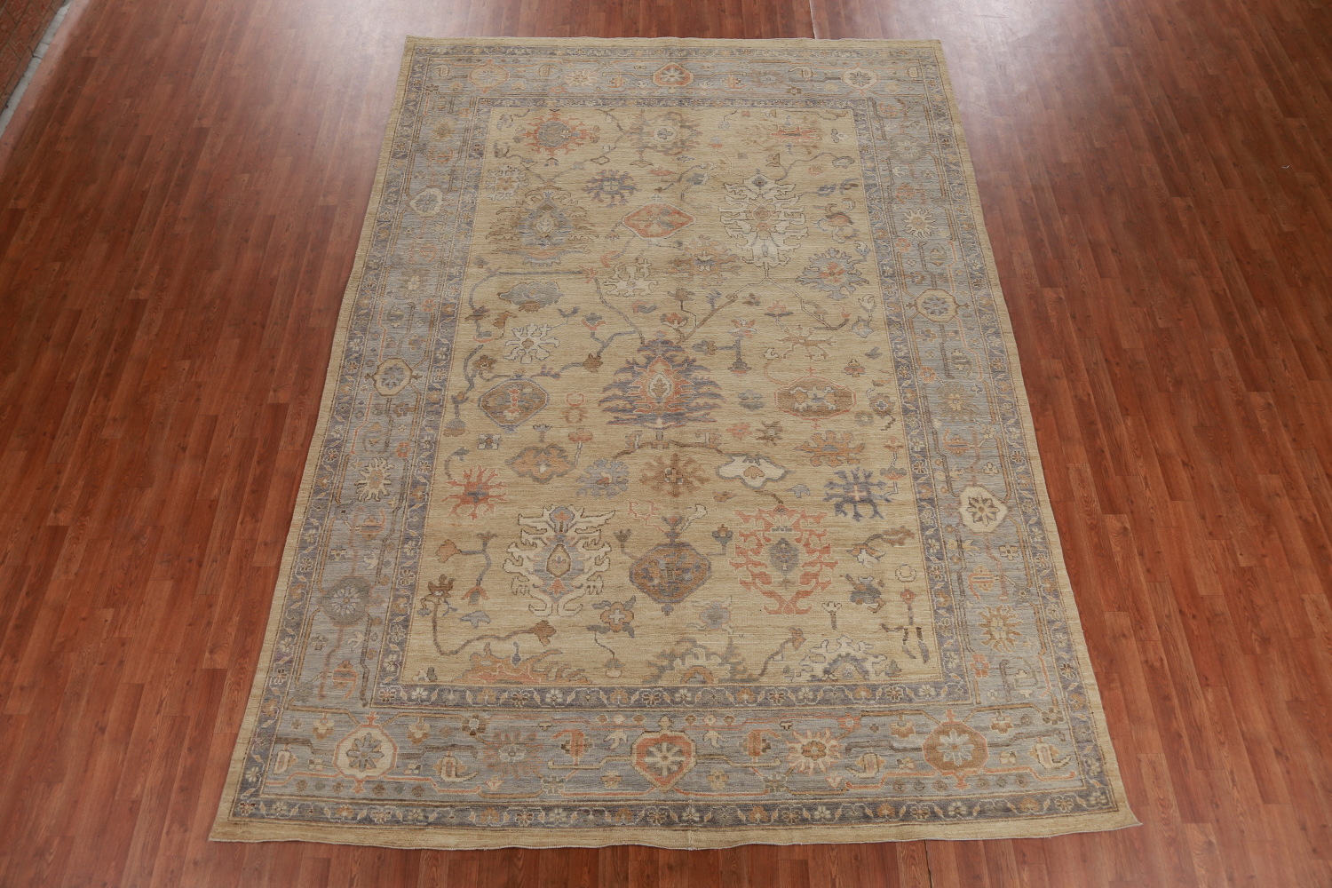 Vegetable Dye Oushak Turkish Area Rug 8x12