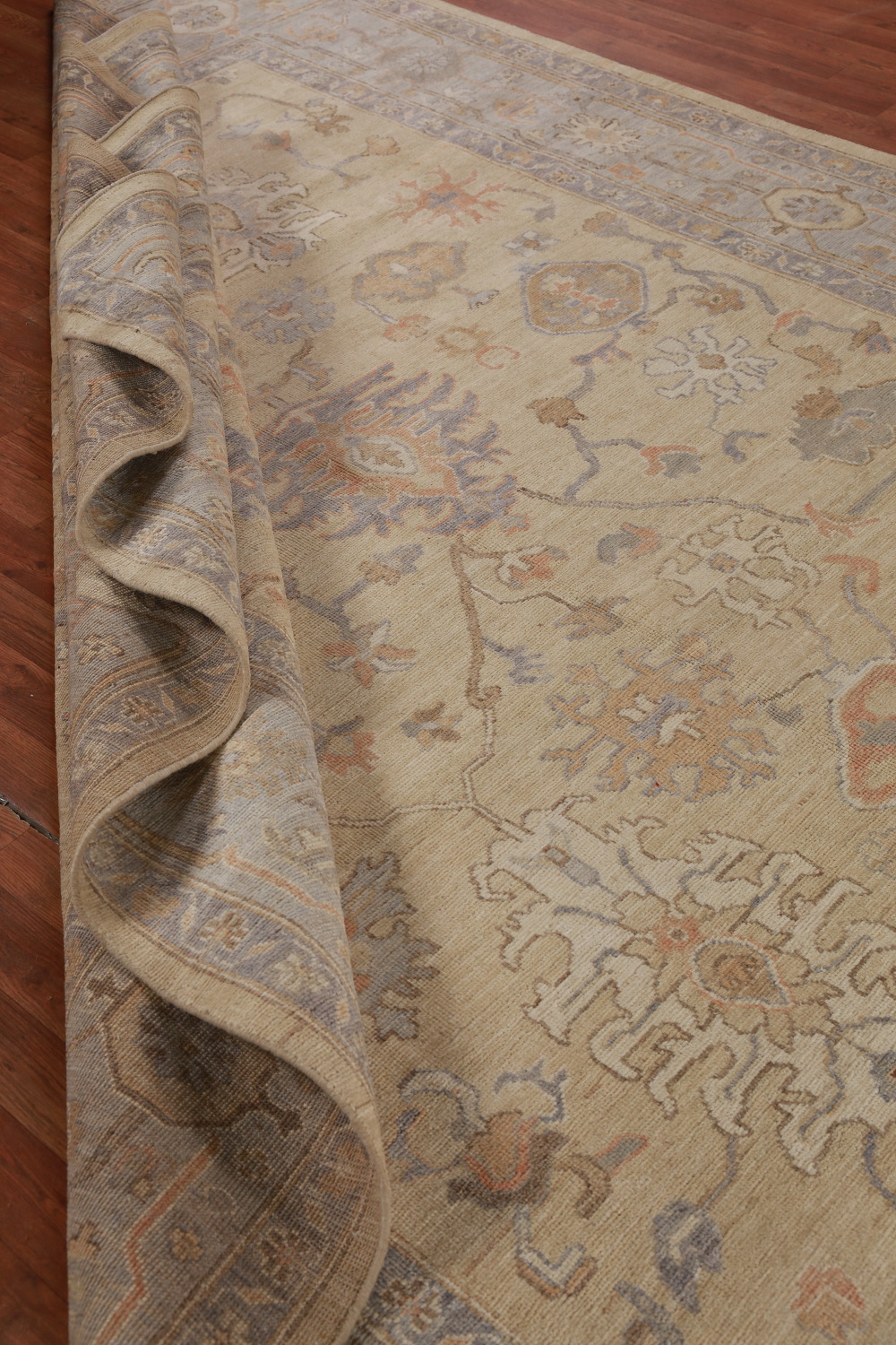 Vegetable Dye Oushak Turkish Area Rug 8x12