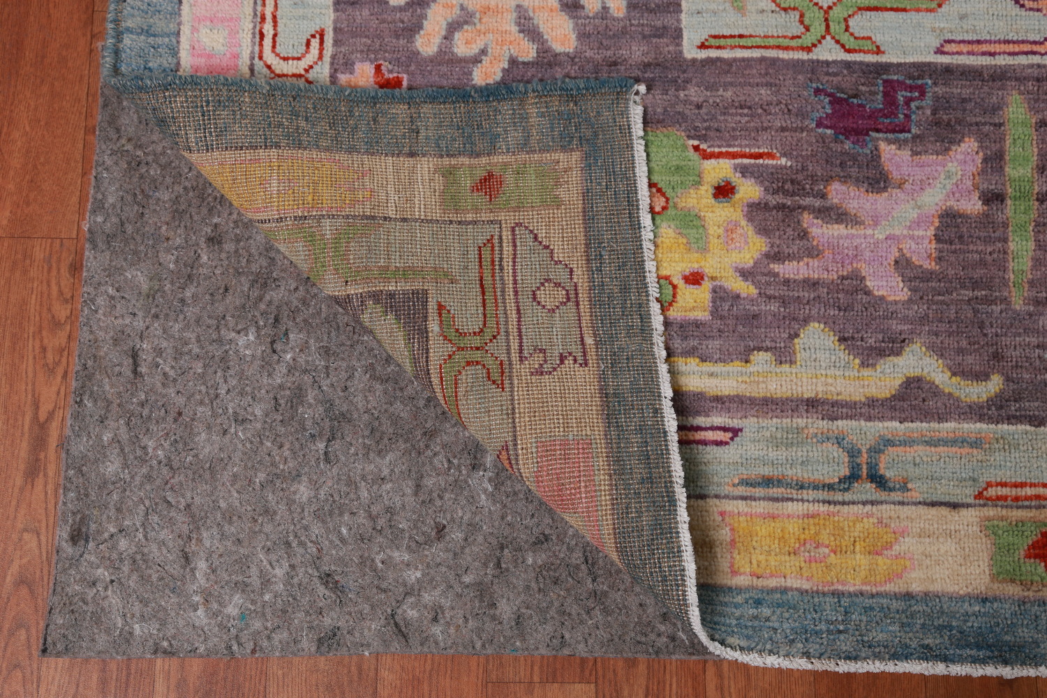 Vegetable Dye Blue Oushak Turkish Large Rug 10x14