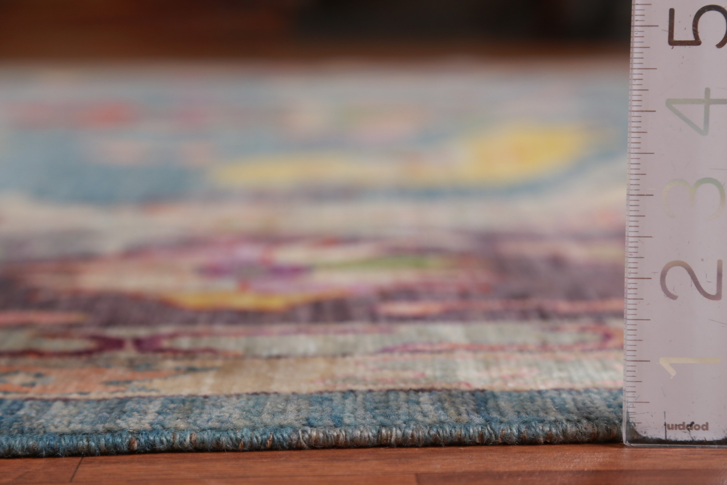 Vegetable Dye Blue Oushak Turkish Large Rug 10x14