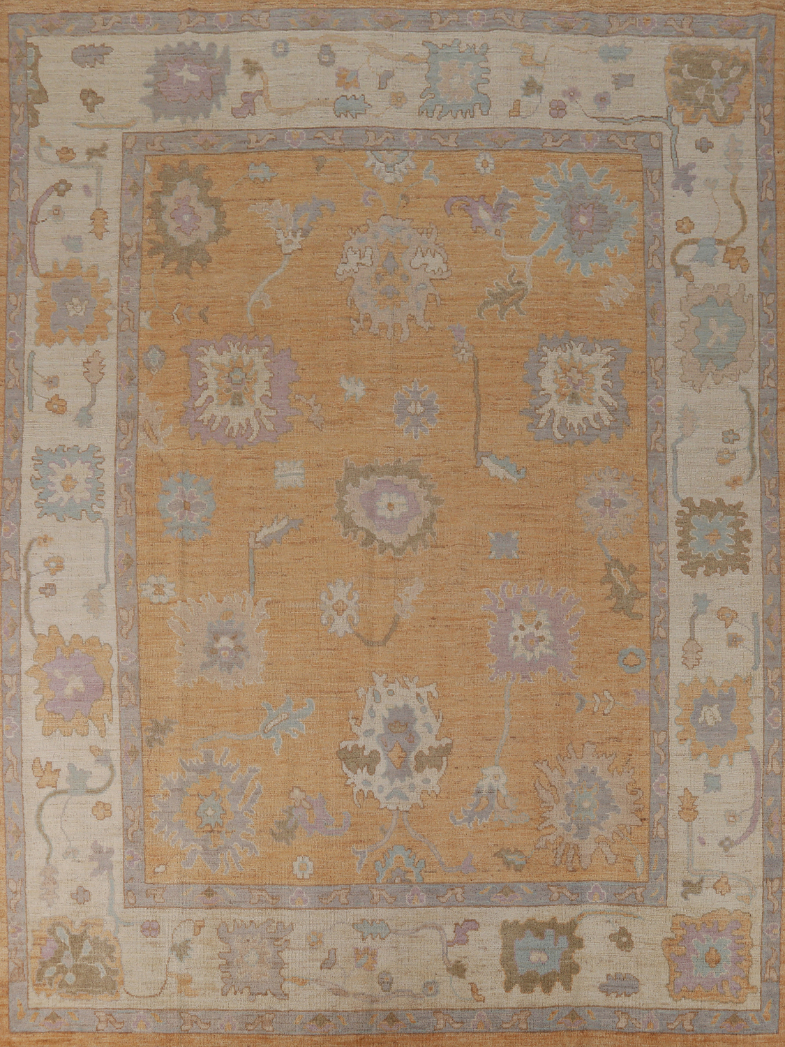 Vegetable Dye Oushak Turkish Area Rug 8x10