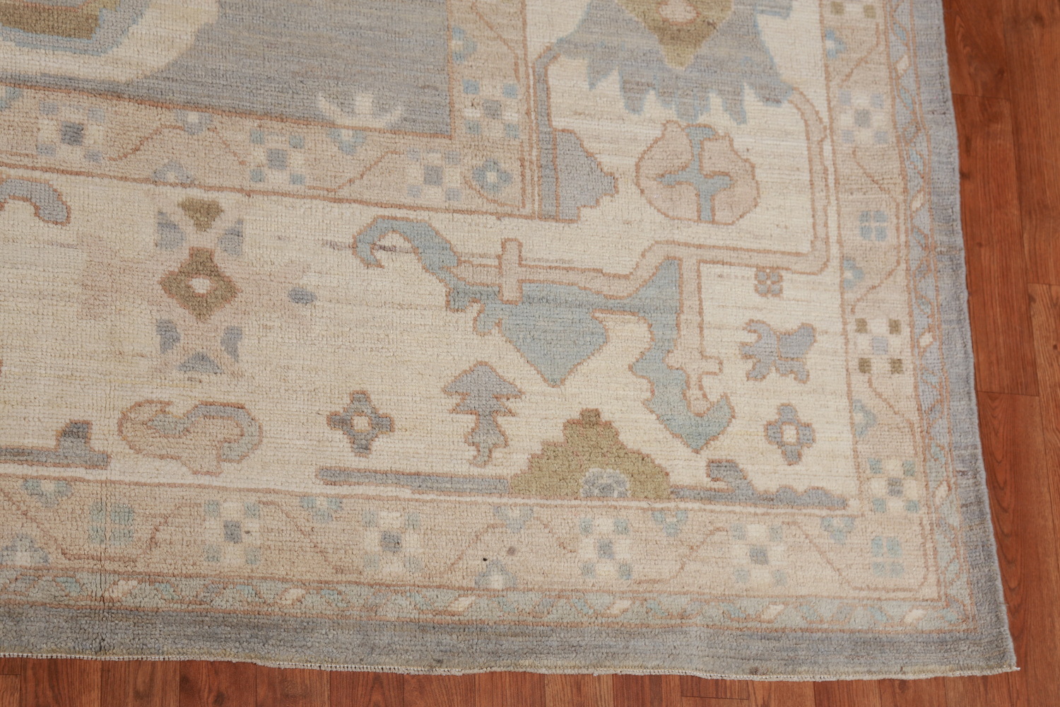 Vegetable Dye Oushak Turkish Large Rug 12x14