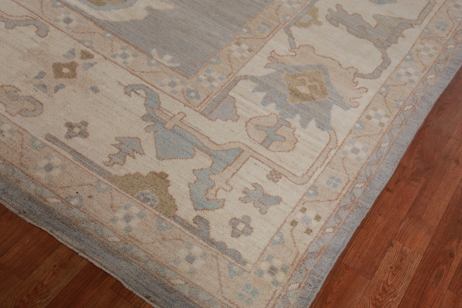 Vegetable Dye Oushak Turkish Large Rug 12x14