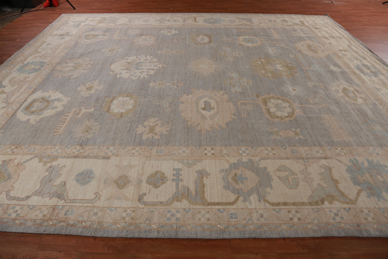 Vegetable Dye Oushak Turkish Large Rug 12x14