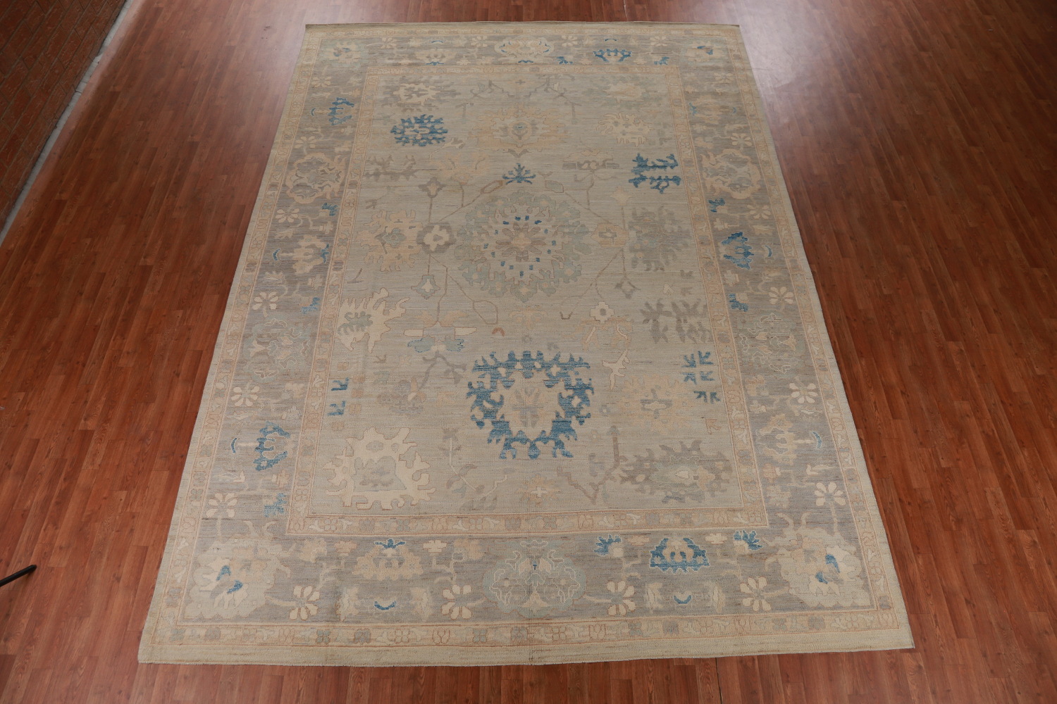 Vegetable Dye Oushak Turkish Large Rug 10x14