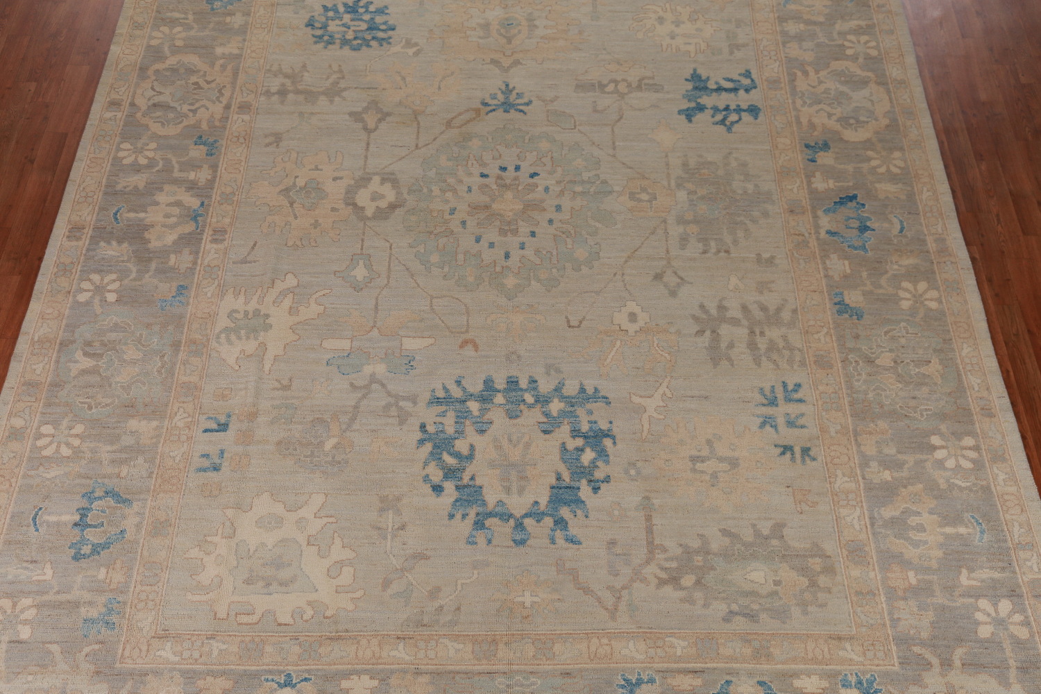 Vegetable Dye Oushak Turkish Large Rug 10x14