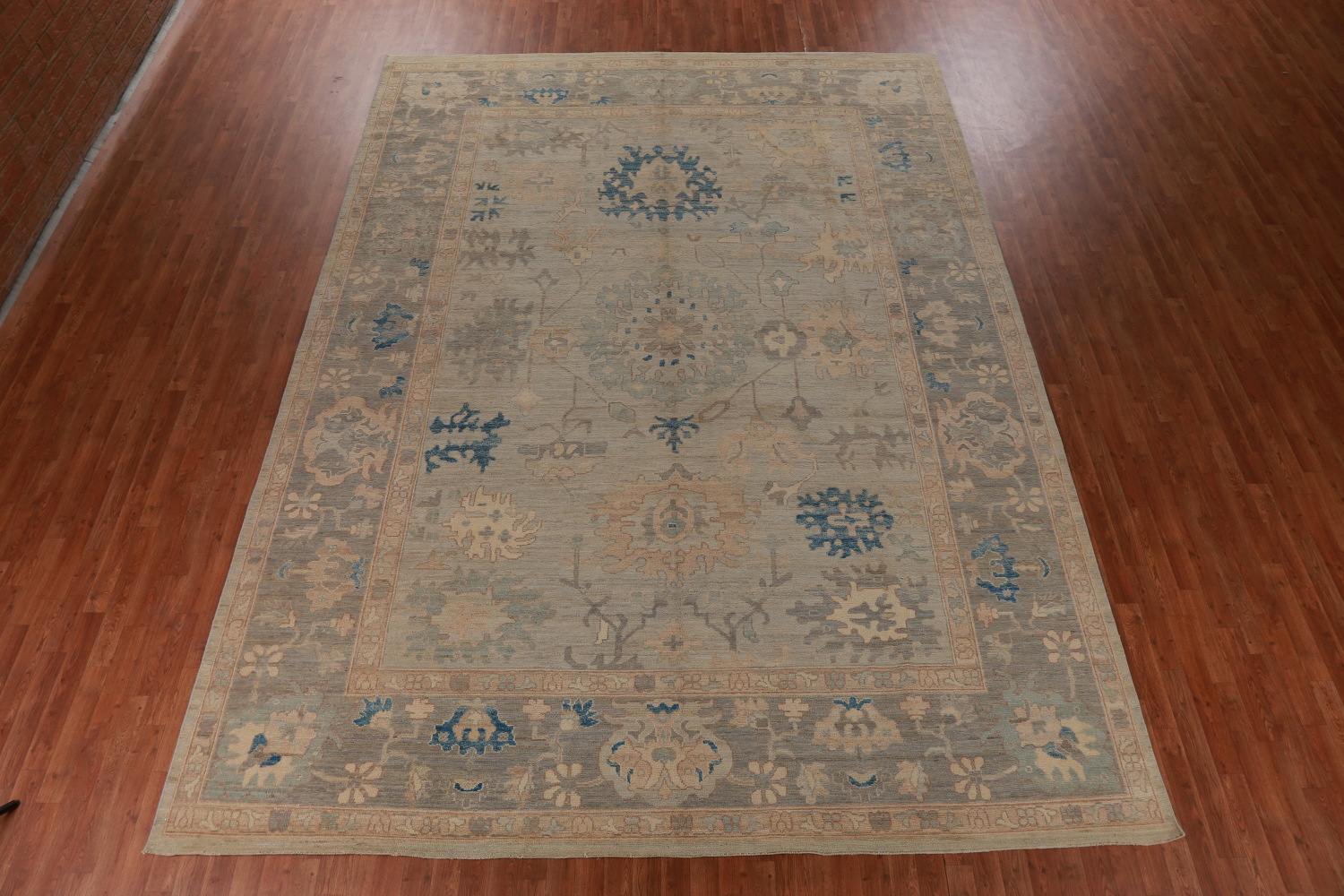 Vegetable Dye Oushak Turkish Large Rug 10x14