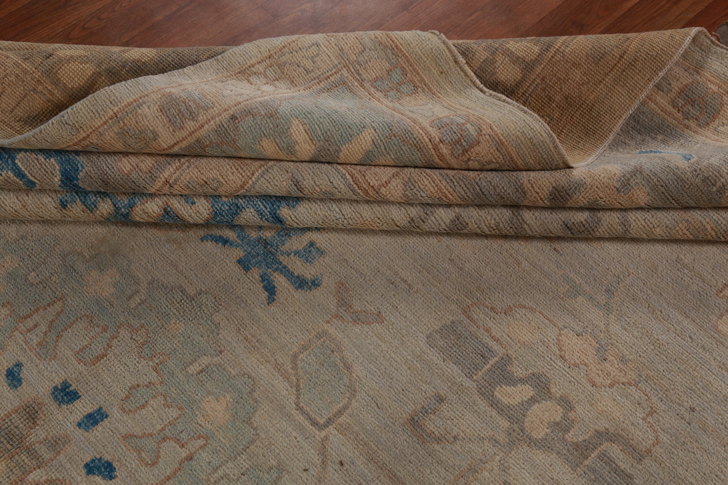 Vegetable Dye Oushak Turkish Large Rug 10x14