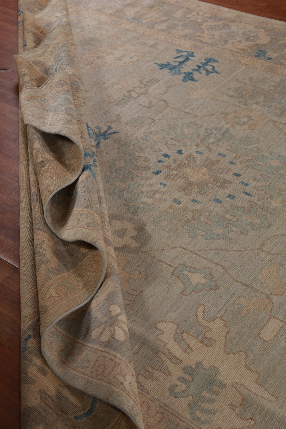Vegetable Dye Oushak Turkish Large Rug 10x14