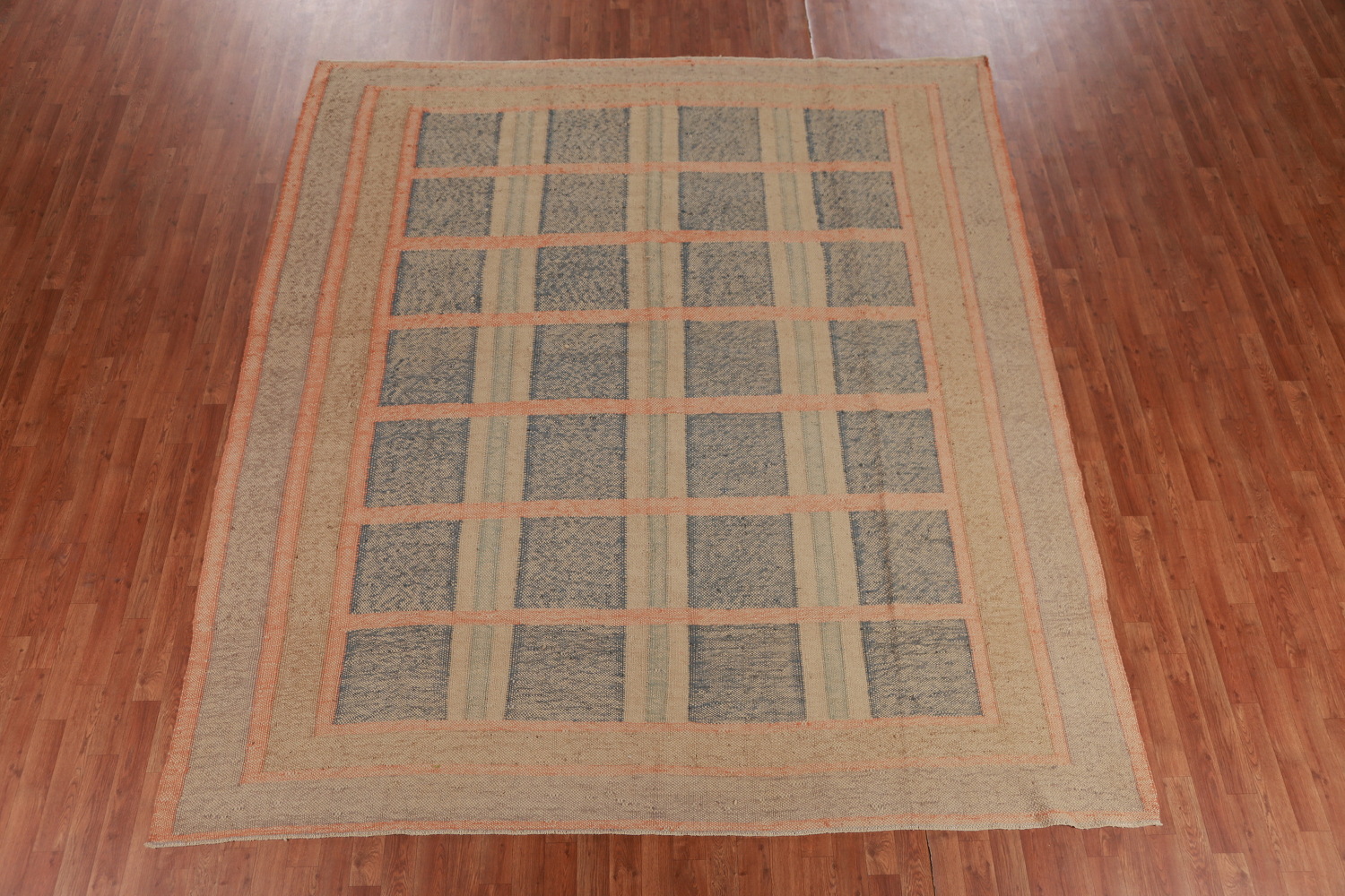 Vegetable Dye Modern Kilim Turkish Area Rug 8x10