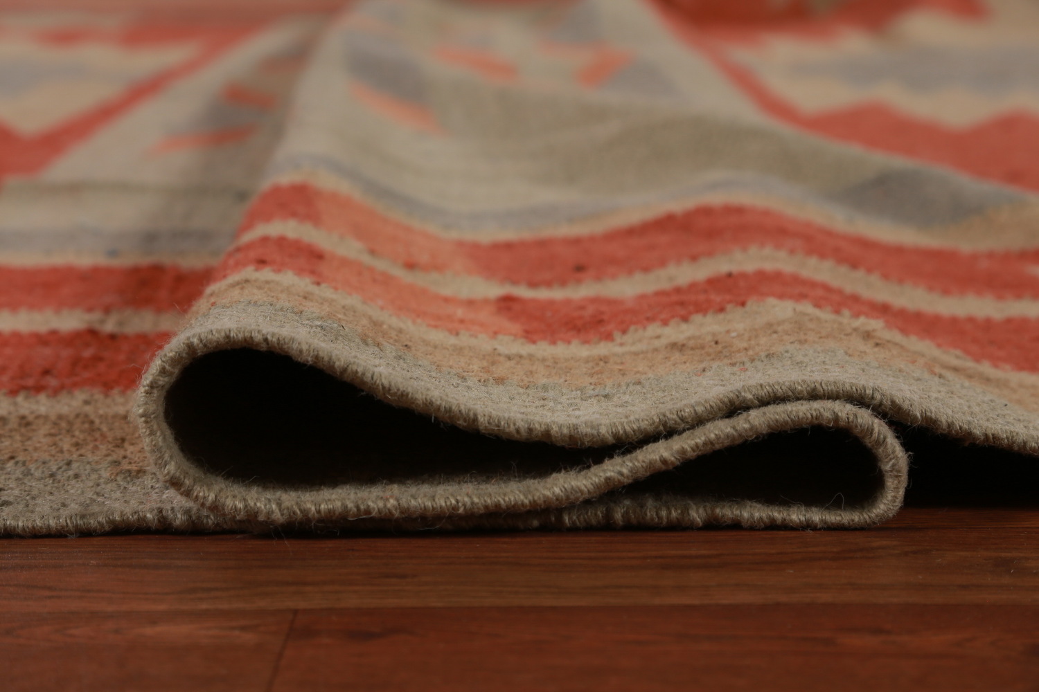 Vegetable Dye Modern Jute Kilim Turkish Area Rug 10x13