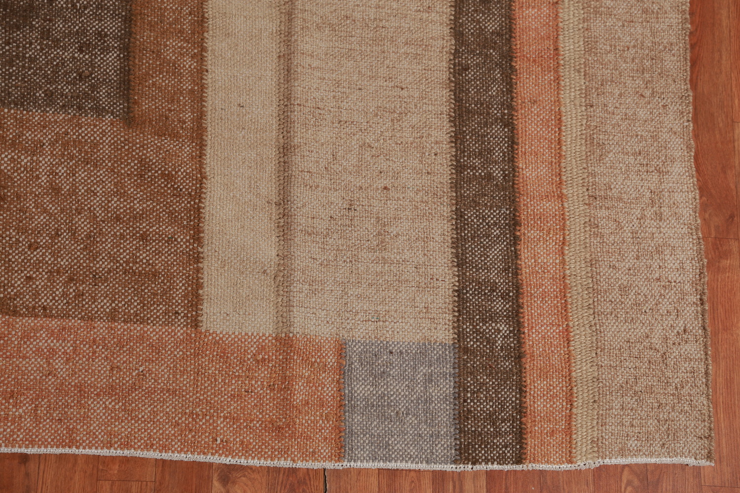 Vegetable Dye Flat Weave Modern Kilim Turkish Area Rug 8x10