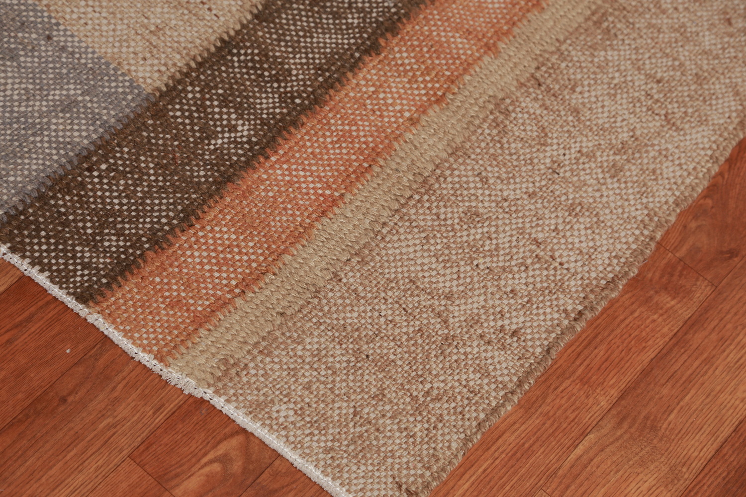Vegetable Dye Flat Weave Modern Kilim Turkish Area Rug 8x10