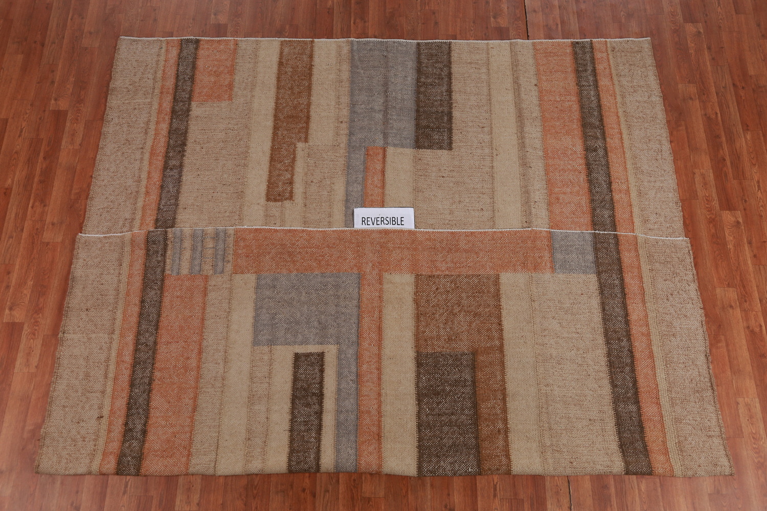 Vegetable Dye Flat Weave Modern Kilim Turkish Area Rug 8x10
