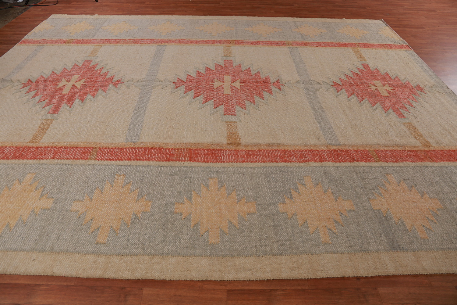 Vegetable Dye Jute Kilim Turkish Area Rug 10x13